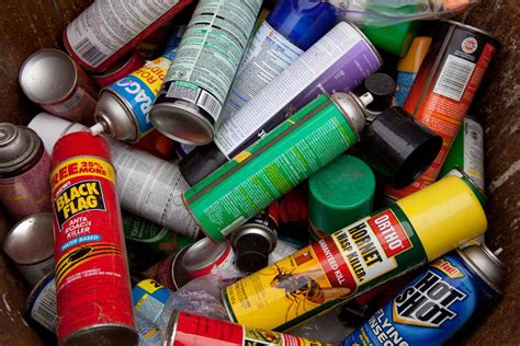 Are spray cans hazardous?
