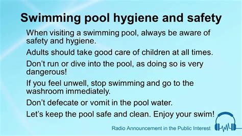 Are swimming pools hygienic?