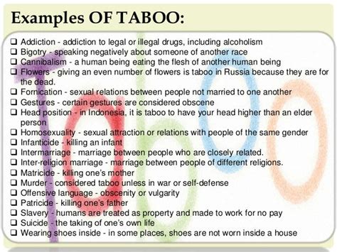 Are taboos illegal?