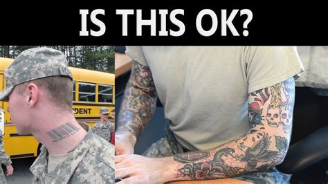 Are tattoos illegal in the Army?