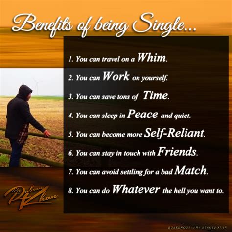 Are there benefits to being single?