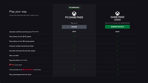 Are there different game pass subscriptions?