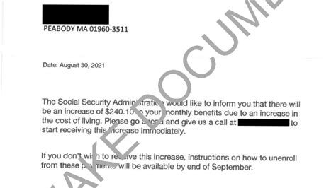Are there fake letters from Social Security?