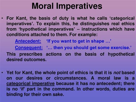 Are there moral imperatives?