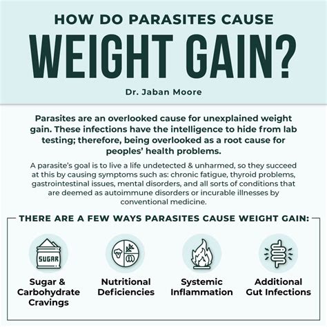 Are there parasites that cause weight gain?