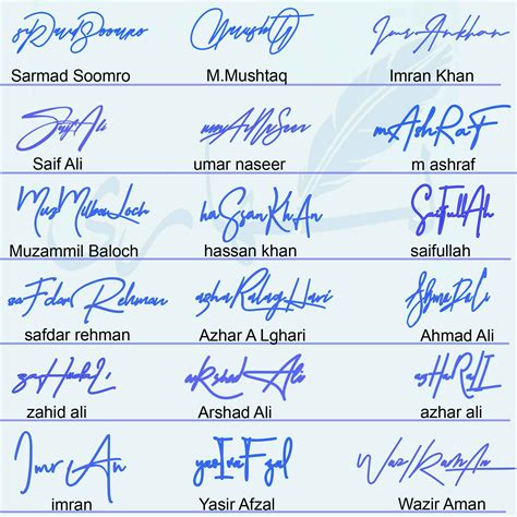 Are there rules for signatures?