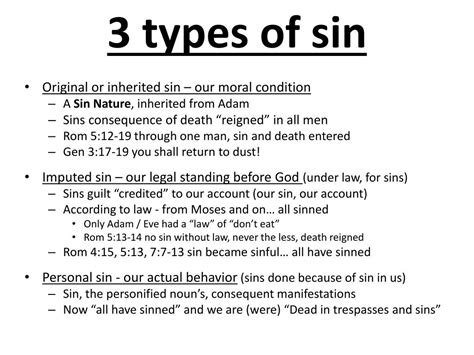 Are there two types of sin?