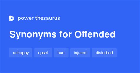 Are you offended synonyms?