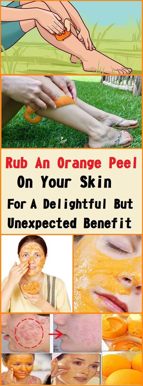 Are you supposed to rub oranges on your skin?