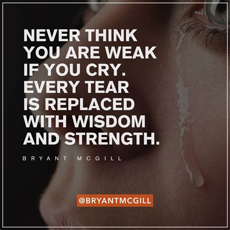 Are you weak if you cry easily?