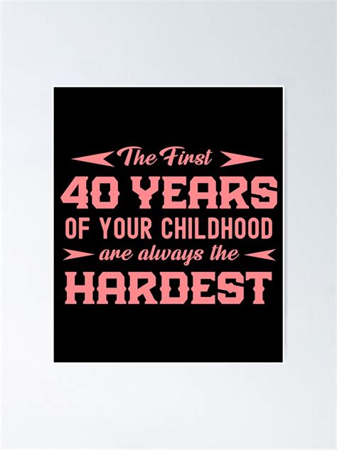 Are your 40s the hardest years?