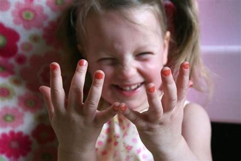 At what age can a child wear nail polish?