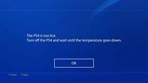 At what temperature does a PS4 overheat?