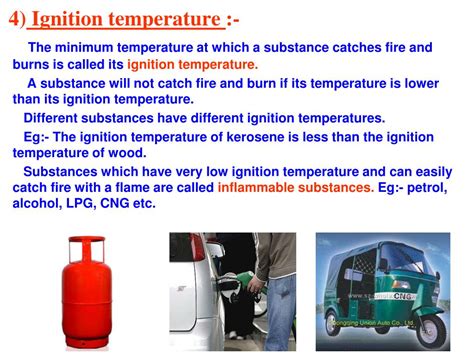 At what temperature does petrol self ignite?