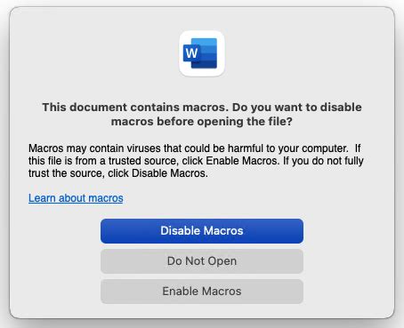 Can .doc files contain macros?