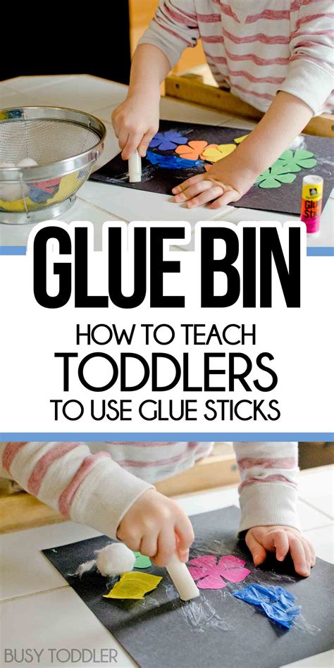 Can 2 year olds use glue?