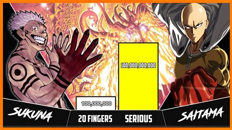 Can 20 finger Sukuna beat saitama?