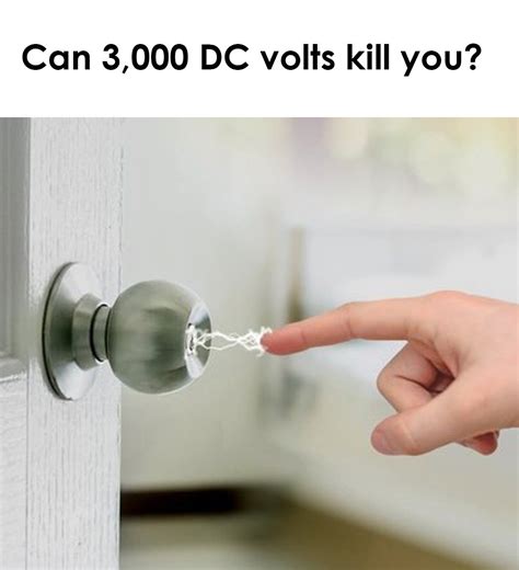 Can 3000 volts hurt a human?
