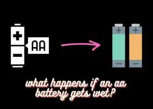 Can AA batteries get wet?