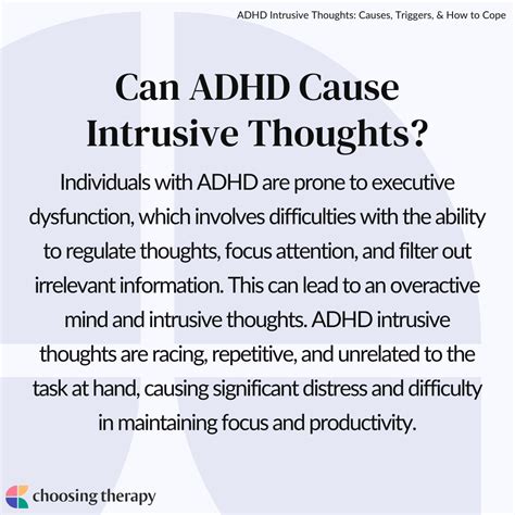 Can ADHD cause intrusive thoughts?