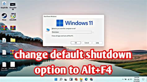 Can Alt F4 shut down?