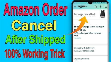 Can Amazon cancel an order that hasn't shipped?