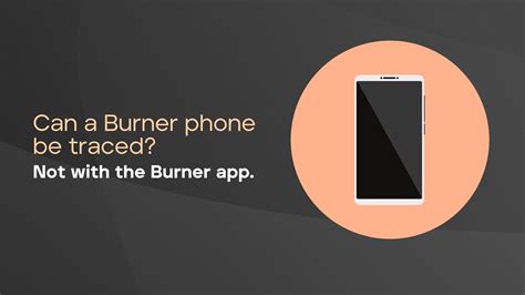 Can Burner app be traced?