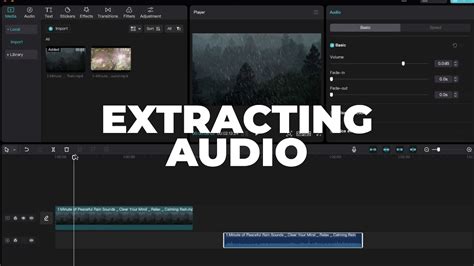 Can CapCut extract audio from video?