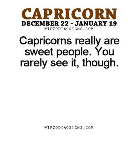 Can Capricorns be sweet?