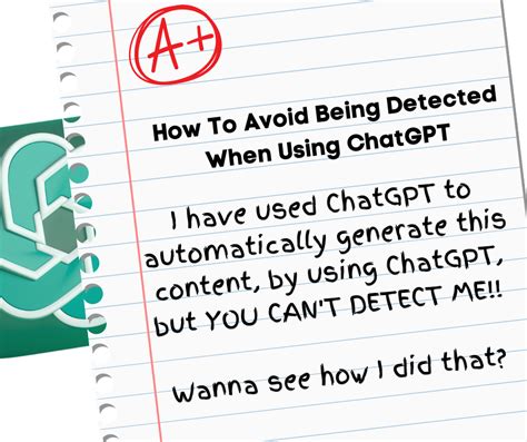 Can ChatGPT 4 avoid AI detection?