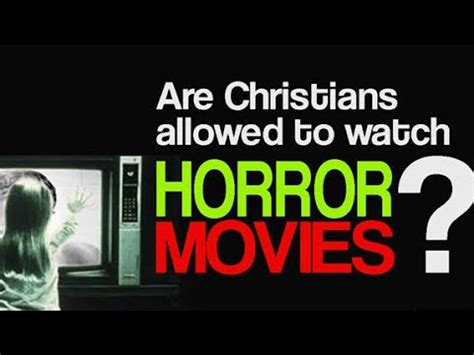 Can Christians watch horror?