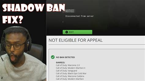 Can Cod ban your mic?