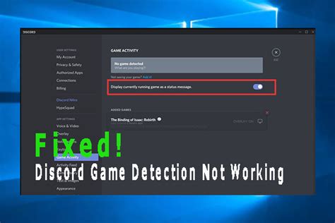 Can Discord browser detect games?