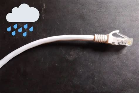 Can Ethernet get wet?