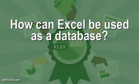 Can Excel be used like an Access database?