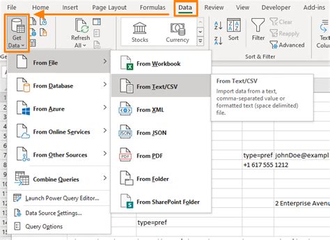 Can Excel import VCF?