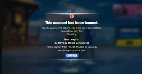 Can Fortnite ban your account?