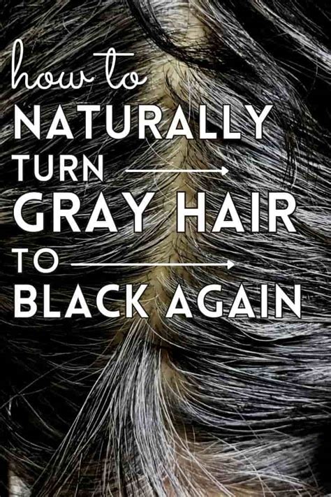 Can GREY hair turn black again?