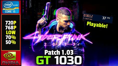 Can GT 1030 play cyberpunk?