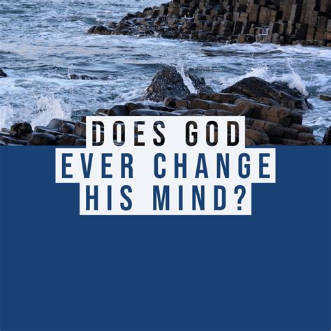 Can God change his will for you?