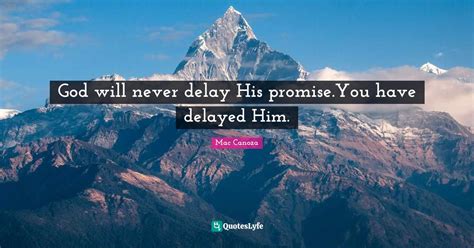 Can God delay promises?