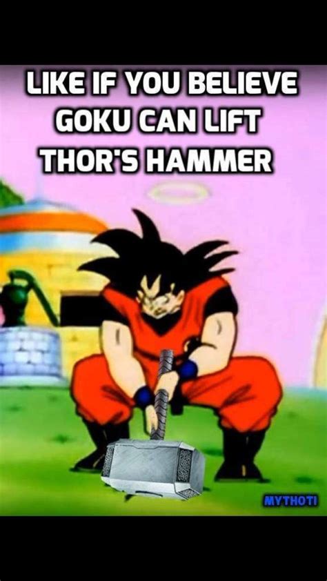 Can Goku lift Thor's hammer?