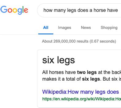Can Google be wrong sometimes?