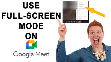 Can Google meet full screen?