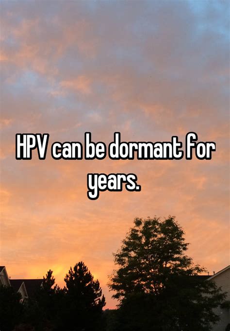 Can HPV be dormant for 26 years?