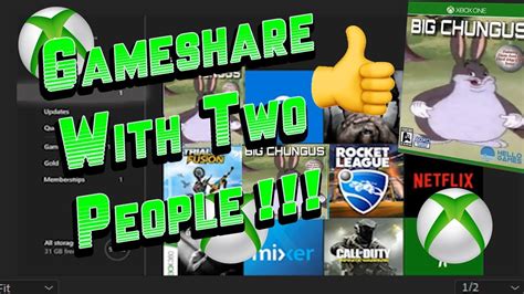 Can I Gameshare to two people at once?