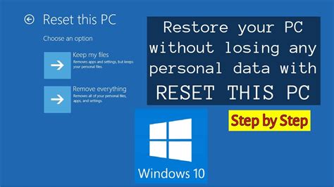 Can I Reset my PC on my own?