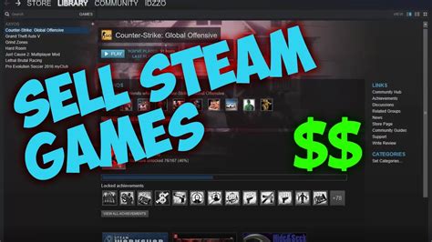 Can I Sell Steam games for cash?