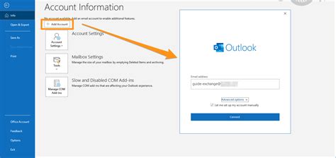 Can I add Exchange Online to Outlook?