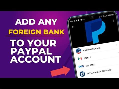 Can I add a foreign bank account to my PayPal?